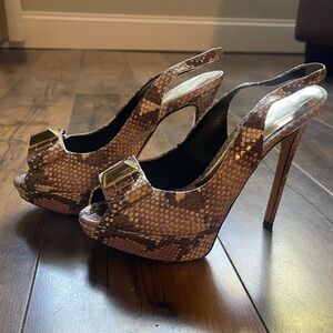 Emilio Pucci - peep toe sling back high heels size 37​